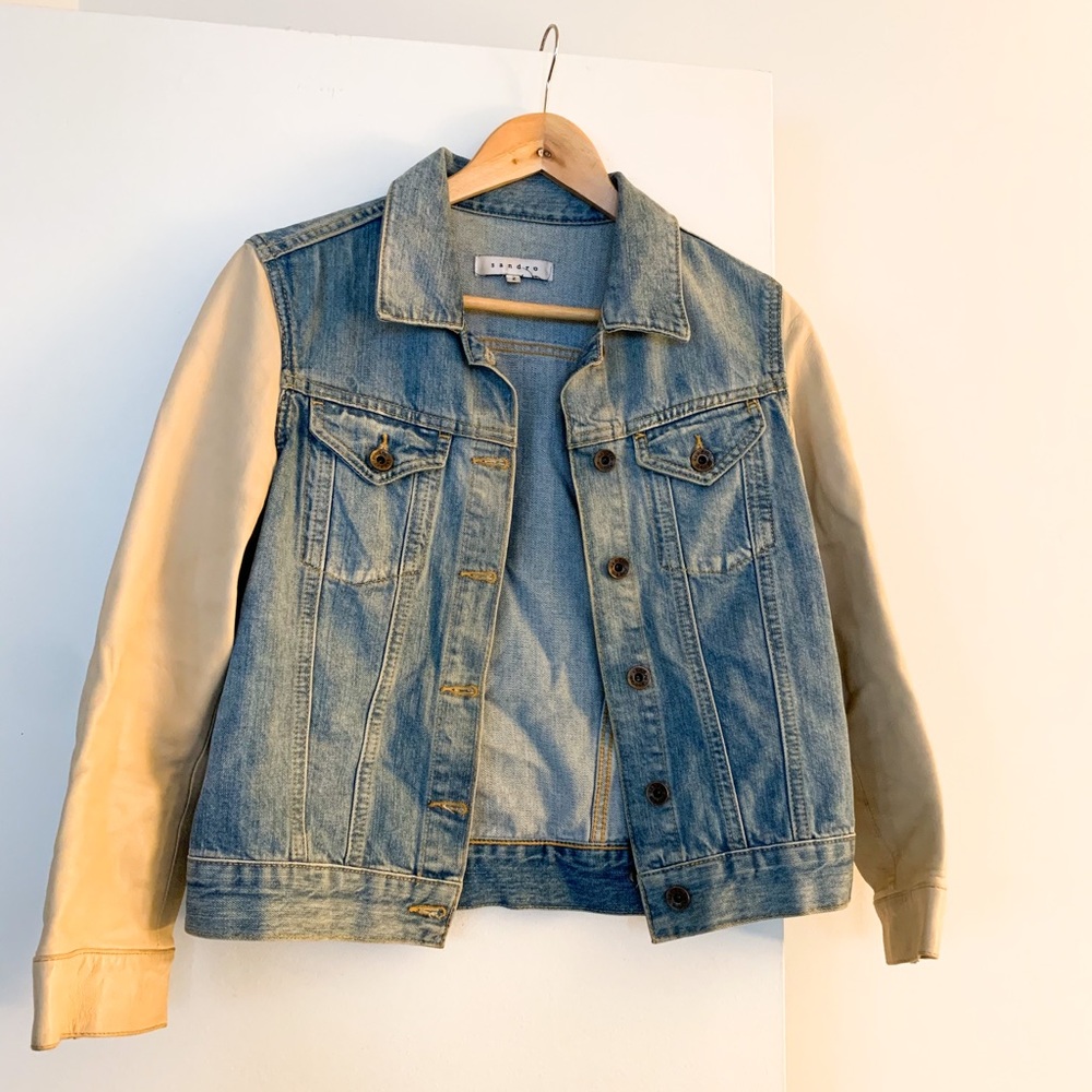 Sandro Denim Jacket Size 2